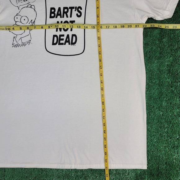 Rare The Simpsons Bart’s Not Dead Season 30 Promo Shirt Mens L Sketch W/ Auto - Picture 8 of 8